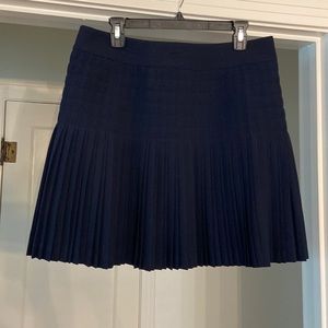 Pleated drop waist skirt. J crew size 10. Navy blue